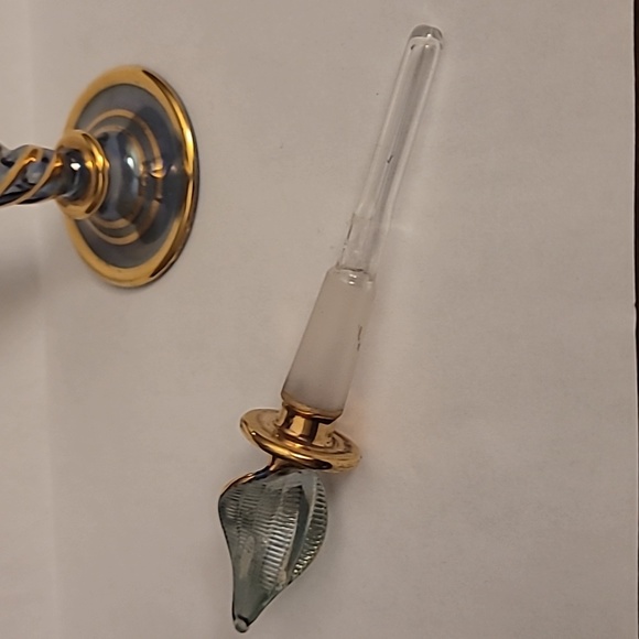 Egyptian Blue Blown Glass Teardrop Bottle - Picture 5 of 14